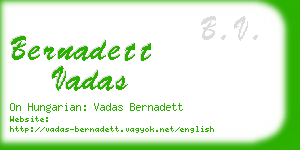 bernadett vadas business card